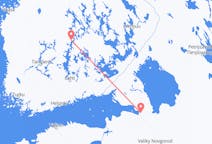 Flyg från Sankt Petersburg, Ryssland till Jyväskylä, Finland