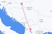 Vluchten van Osijek, Kroatië naar Ohrid, Noord-Macedonië