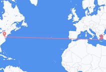 Flights from Washington, D. C. To Santorini