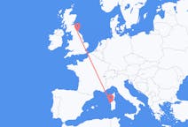 Flights from Alghero, Italy to Durham, England, the United Kingdom