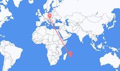 Flyrejser fra Mauritius, Mauritius til Heviz, Ungarn
