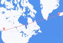 Flyg från Penticton, Kanada till Reykjavík, Island