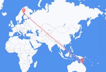 Flyrejser fra Cairns, Australien til Luleå, Sverige