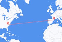 Flyreiser fra Charlotte, USA til Girona, Spania