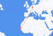 Flyrejser fra Cap Skiring, Senegal til Karlsruhe, Tyskland