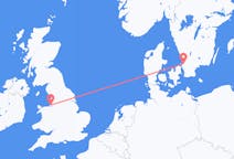 Flyreiser fra Ängelholm, Sverige til Liverpool, England
