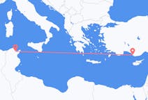 Flyg från Tunis, Tunisien till Gazipaşa, Turkiet