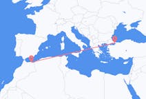 Flyreiser fra Nador, til Istanbul