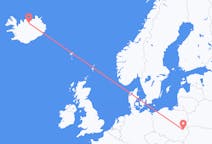 Flights from Akureyri, Iceland to Lublin, Poland