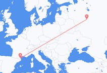 Flyg från Moskva till Perpignan