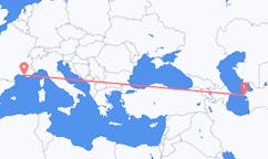 เที่ยวบิน จาก Türkmenbaşy, เติร์กเมนิสถาน ไปยัง มาร์แซย์, ฝรั่งเศส
