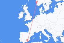 Voli da Stavanger, Norvegia ad Almería, Spagna
