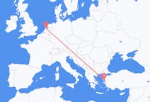 Flights from from Amsterdam to Mytilene
