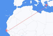 Flights from Cap Skiring, Senegal to Santorini, Greece