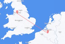 Flyreiser fra Manchester, England til Brussel, Belgia