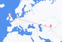 Flights from Shymkent, Kazakhstan to Durham, England, the United Kingdom