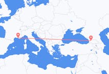 Flights from Kutaisi, Georgia to Marseille, France