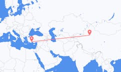 Flights from Korla, China to Antalya, Turkey