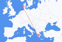 出发地 希腊出发地 卡拉马塔目的地 德国韦斯特兰的航班