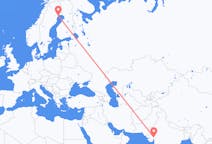 Flyreiser fra Ahmadabad, India til Luleå, Sverige
