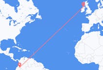 Flyg från Puerto Asís, Colombia till Derry, Nordirland