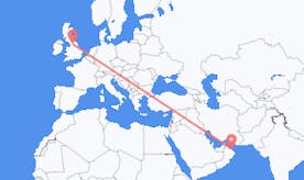 Flyreiser fra Oman til England