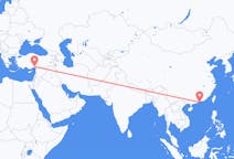 เที่ยวบิน จาก ฮ่องกง, เขตปกครองพิเศษฮ่องกงแห่งสาธารณรัฐประชาชนจีน ไปยัง อาดานา, ตุรกี
