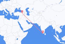 Flyreiser fra Thiruvananthapuram, India til Erzurum, Tyrkia