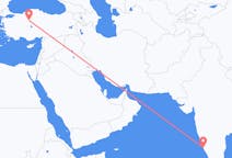 Flyrejser fra Mangalore, Indien til Ankara, Tyrkiet