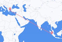 Flights from Padang, Indonesia to Skyros, Greece