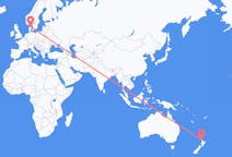 Flyreiser fra Auckland, New Zealand til Aalborg, Danmark