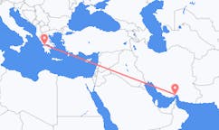Vluchten van Bandar Abbas, Iran naar Patras, Griekenland
