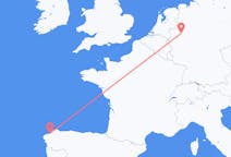 Vluchten van La Coruña, Spanje naar Dortmund, Duitsland