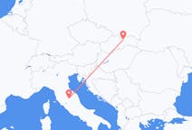 Loty z Poprad, Słowacja z Perugia, Włochy