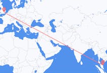 Flyrejser fra Kuala Terengganu, Malaysia til London, England