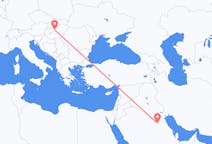 Flyreiser fra Qaisumah, til Budapest