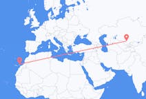出发地 哈萨克斯坦出发地 突厥斯坦目的地 西班牙兰萨罗特岛的航班