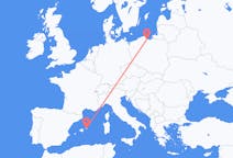 Flyreiser fra Gdansk, til Mahon