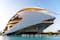 Photo of view of Palau de les Arts Reina Sofia in Valencia in the City of Arts and Sciences. It was designed by famous Spanish architect Santiago Calatrava.