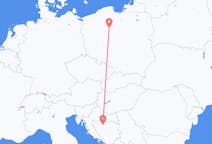 Flyg från Banja Luka, Bosnien och Hercegovina till Bydgoszcz, Polen
