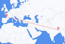出发地 尼泊尔出发地 梅奇·巴德拉布尔目的地 法国波尔多的航班