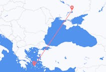 우크라이나 자포리지아에서 출발해 그리스 파리키아로(으)로 가는 항공편