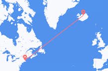 Flyreiser fra Boston, til Akureyri
