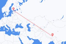 Flyreiser fra Lhasa, Kina til Helsingfors, Finland