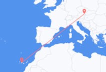 Flyrejser fra Tenerife, Spanien til Wien, Østrig