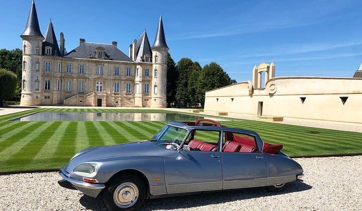 Médoc luxury wine trip from Bordeaux - Citroën DS Limousine Convertible