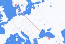 Flights from Kristiansand to Sivas