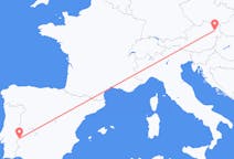 Loty z Badajoz, Hiszpania do Wiedeń, Austria