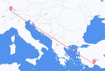 Flights from Antalya in Turkey to Zürich in Switzerland