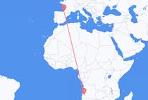 Flyg från Lubango, Angola till Biarritz, Frankrike